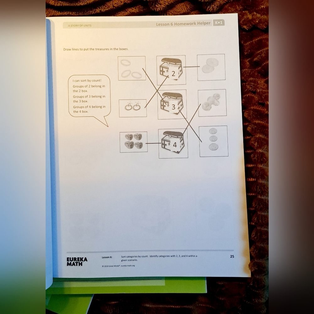 Kindergarten Eureka Math Modules 1-6, Learn Module 5-6 Never Used - Picture 5 of 10